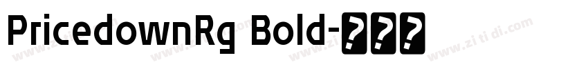 PricedownRg Bold字体转换